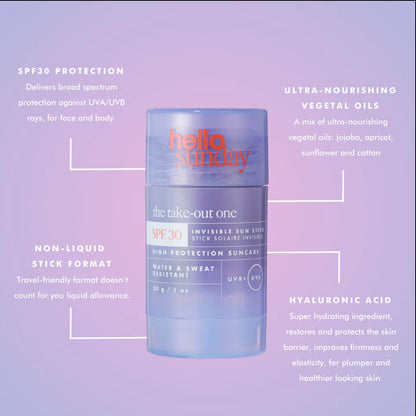 Hello Sunday The Take-Out One Invisible Sun Stick SPF30 30g