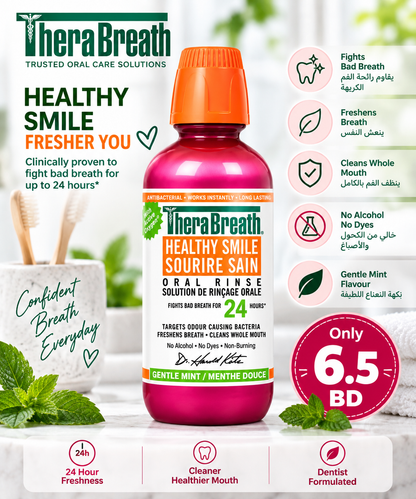 THERABREATH MOUTHWASH SPARKLE MINT 473ML