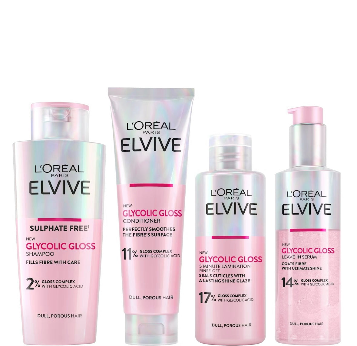 L'Oréal Paris, Elvive Glycolic Gloss Glossing Routine for Dull Hair