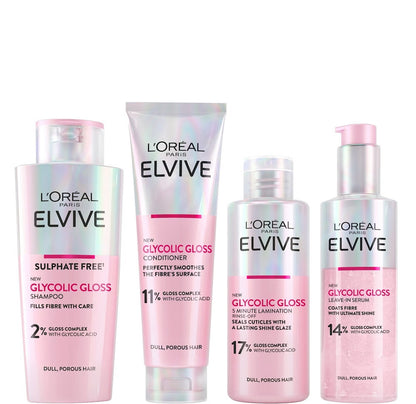 L'Oréal Paris, Elvive Glycolic Gloss Glossing Routine for Dull Hair