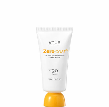 Anua, Zero-Cast Moisturizing Finish Sunscreen SPF50 Broad Spectrum 50ml