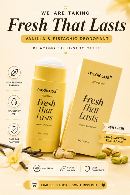 Medicube, Fresh That Lasts Deodorant – Vanilla & Pistachio (83g)