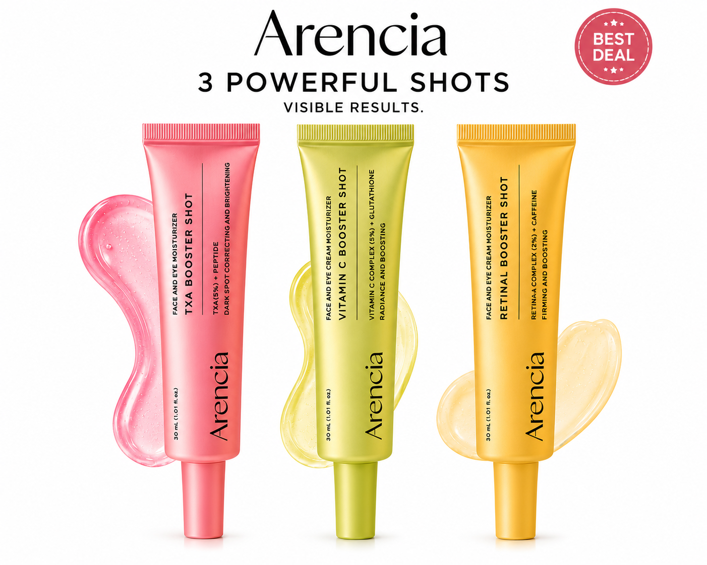 Arencia, 3 Booster Shots Bundle