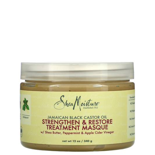 Shea Moisture, Strengthen & Restore Hair Treatment Mask Jamaican Black Castor Oil Silicone and Sulphate Free 355 ml