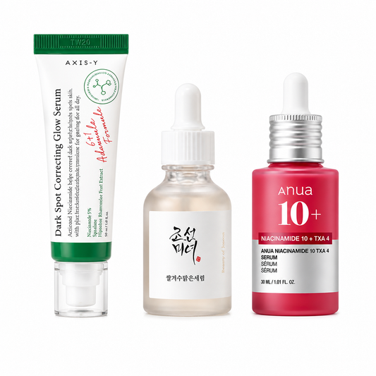 Glass Skin Brightening Bundle (3-Step K-Beauty Kit)