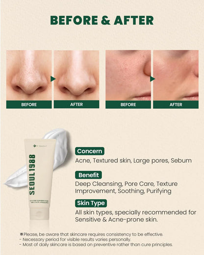 KSECRET SEOUL 1988, Cleansing Foam Pine Cica 1% + Probiotics 150ml