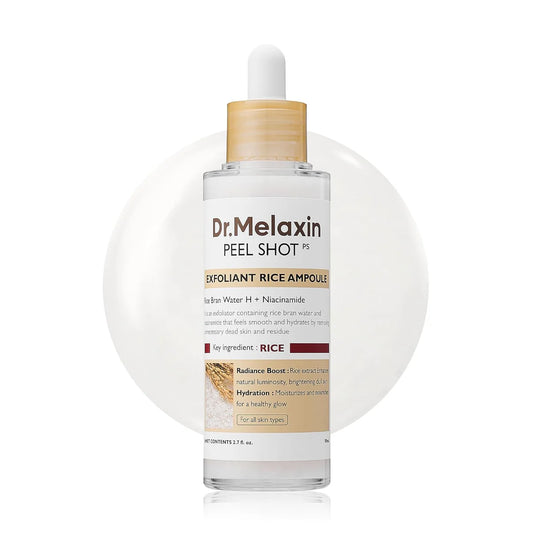 Dr. Melaxin, White Rice Peeling Ampoule for Smoothing and Brightening Skin 80ml