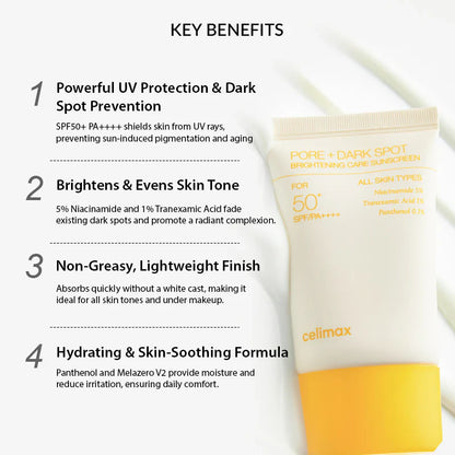 Celimax, Pore+Dark Spot Brightening Care Sunscreen 50ml