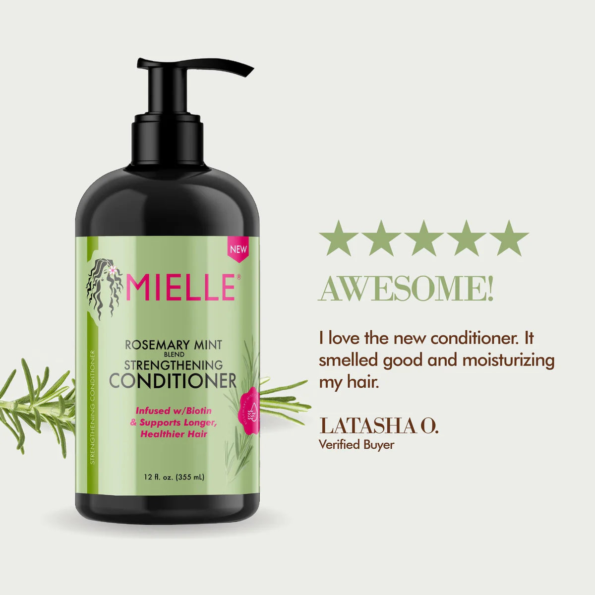 Mielle, Rosemary Mint Strengthening Conditioner 355ml