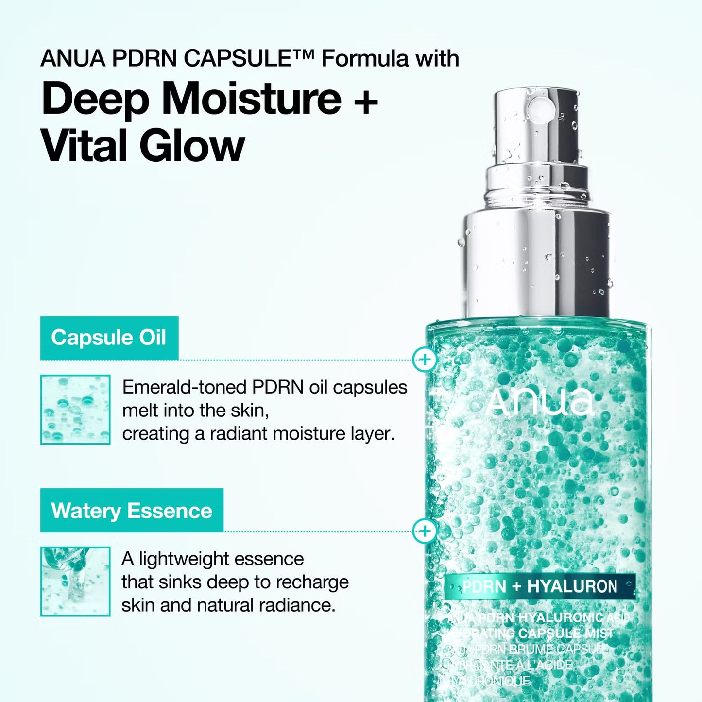 Anua, PDRN Hyaluronic Acid Hydrating Capsule Mist 100ml