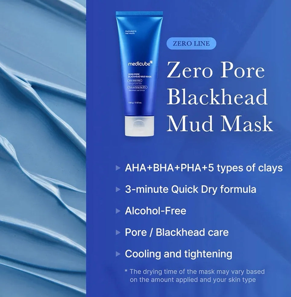 MEDICUBE
Zero Pore Blackhead Mud Mask 100g