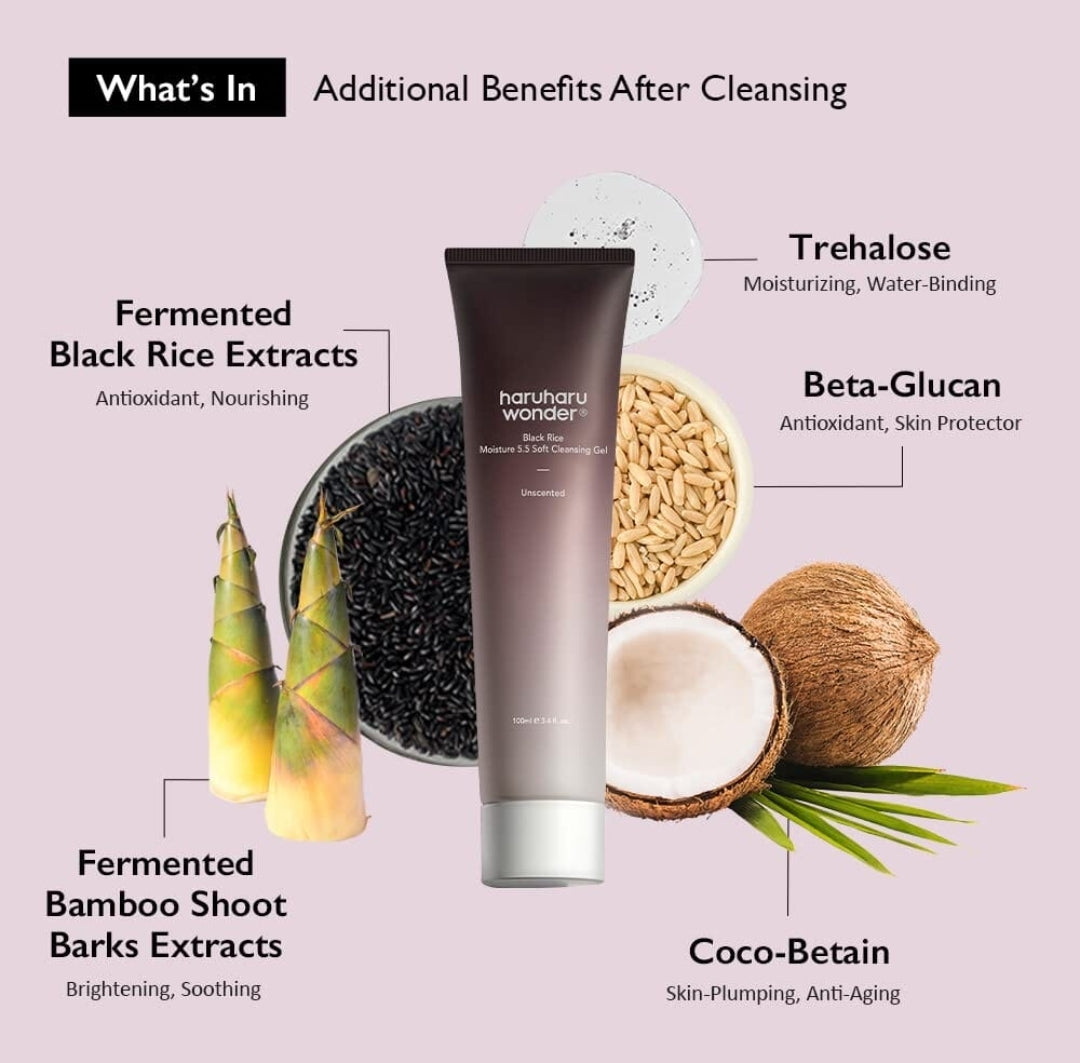 Haruharu Wonder Black Rice Moisture Deep Cleansing Gel